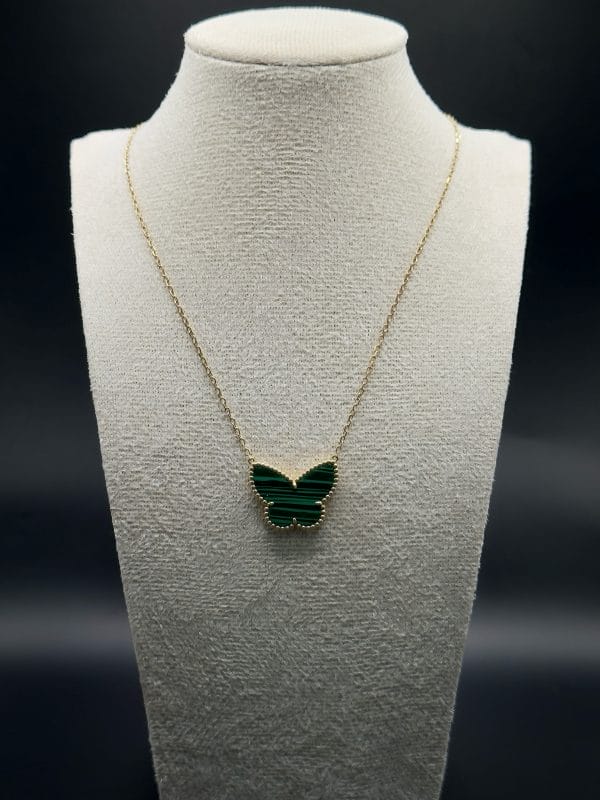 Cadena De Oro 14k Dije Mariposa